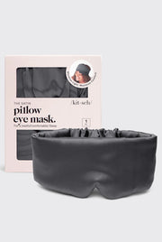 Kitsch Charcoal Satin Pillow Eye Mask